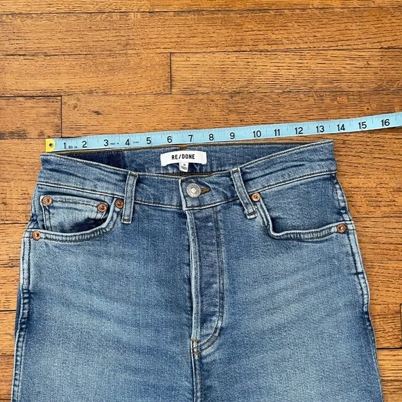 RE/DONE 90s High Rise Loose Jeans Rio Fade Size 26